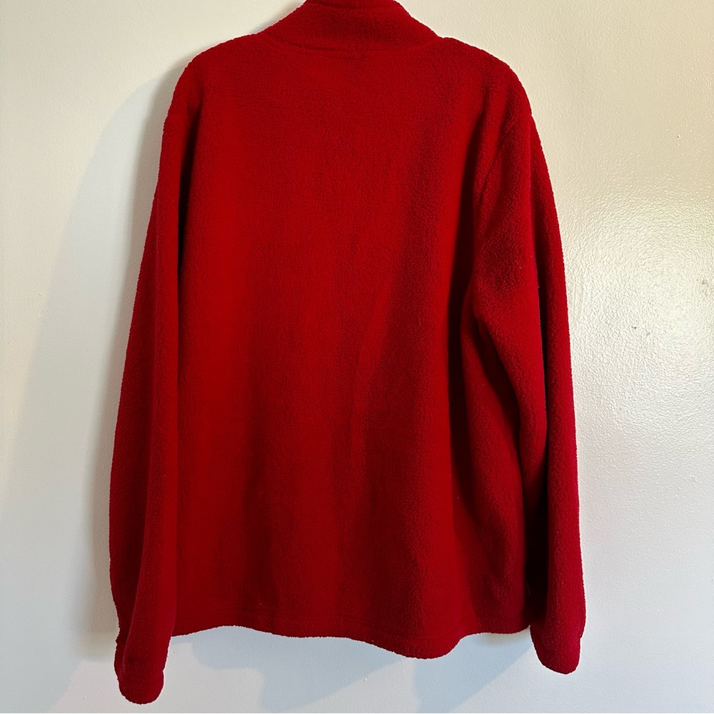 Fila Mens Size XXL Stefanos Sherpa Red Full Zip Fleece Jacket Football Season - Picture 5 of 8